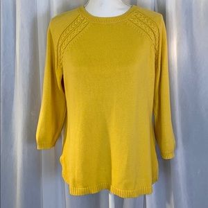 Yellow Talbots Petites Sweater